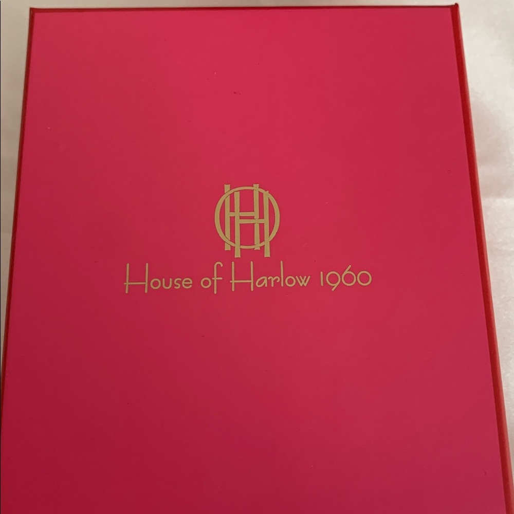 House of Harlow 1960 Red Heart Drop Earrings - Picture 7 of 7